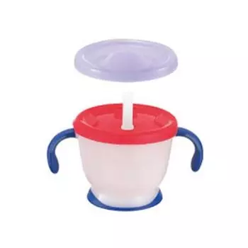 Richell AQ First Step Mug Step Up Set 150 мл, 1 комплект, темно-синий