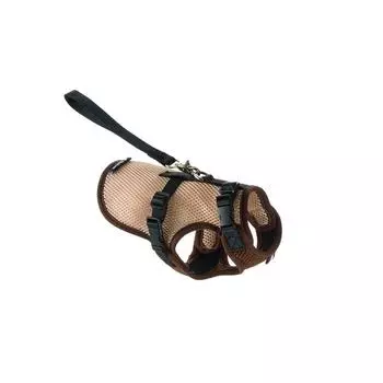 Richell Drive Vest Harness для очень маленьких собак S коричневый