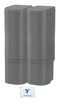 Richell Hover Магнитный Диспенсер 500 мл Темно-серый 2 Одноцветный Оригинальный Магнитный Флакон Для Шампуня Магнитный Настенный Дозатор Контейнер Для Заправки Ванная Комната