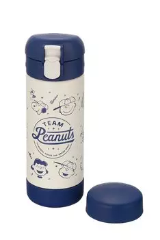 Richell Кружка Snoopy из нержавеющей стали Smart Mug 240 темно-синяя