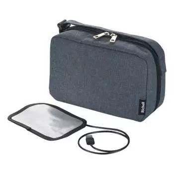 Richell Outing Wet Wipes Warmer R Navy Blue Diaper Pouch Easy to Carry