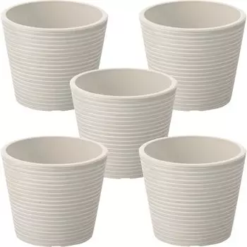 Richell Planter Pot Botany Midi Pot 12 Type White Set of 5 Vegetables Stylish Outdoor Soil Plants Houseplants Bonsai 003608 белый