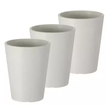Richell Planter Pot Botany Tall Pot 12 Type White Set of 3 Vegetables Stylish Outdoor Soil Plants Houseplants Bonsai 003257 белый