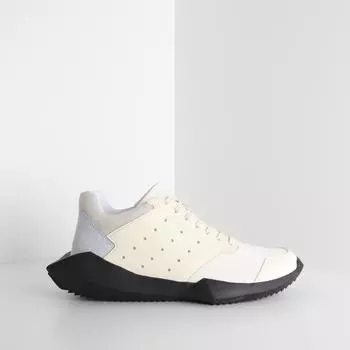 Rick Owens Adidas Кроссовки Techrunner Белый Черный B35084