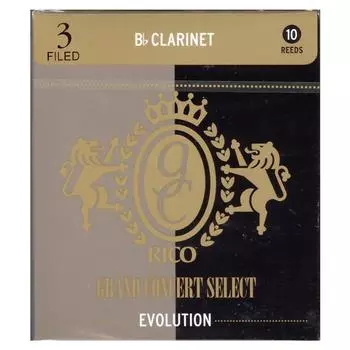 RICO Grand Concert Select Evolution Bb кларнет Filed 3 Hardness (10 кусочков)
