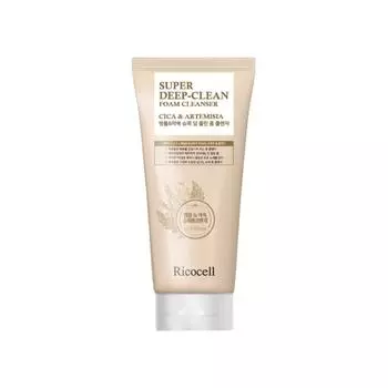 Ricocell Cica & Artemisia Супер Глубокоочищающая Пенка Для Очищения 120мл*1шт/2шт/3шт/4шт 1Pc