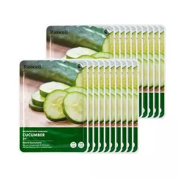 Ricocell Nature Recovery Cucumber Mask Pack 23g, 20 sheets