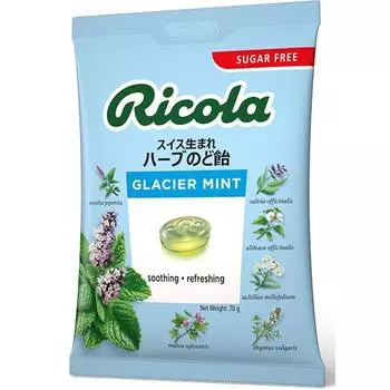 Ricola Grasher Mint Herbal Candy Sugar Free 70gХарактеристикиТравяные конфеты без сахара со свежимиХарактеристикиТравяные конфеты без сахара со свежими 1