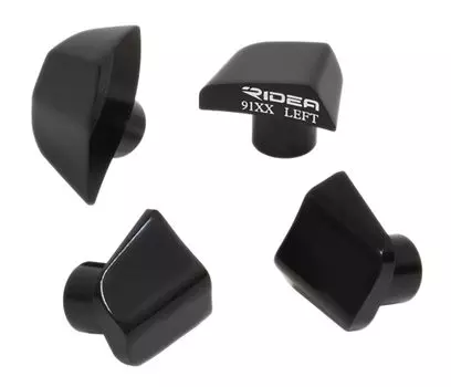 RIDEA Chain Ring Bolt Cover Black 1 set of 4 pieces are not (FC-R9100) (Bolts included.)