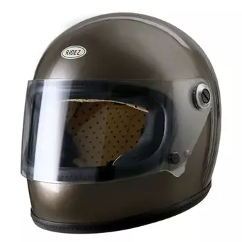 RIDEZ Full Face Helmet NIKITOR Размер шлема Велосипедный щиток Wind Noise Reduction Stuff Reduction Retro Neo Classic Retro-One GC-M Мужской Женский