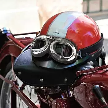 Riding Goggles Vintage Motorcycle Riding Glasses For Pilot Motocross Goggles Motorcycle Goggles Over Glasses Outdoor Sports жёлтый