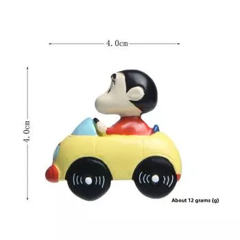 Riding Resin Panda Magnet With Magnetic Clip For Refrigerator Decor And Gift Little Driver