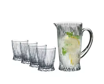 RIEDEL Glass Pitcher 4 Glasses 1 Pitcher Tumbler Collection Cold Drink Set [Genuine] + 5515/23S1