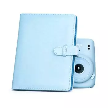 Rieibi FUJIFILM Instax Cute Instax Book Совместимость с Instax Instax Large 128 Также можно хранить визитные карточки и наличные PU Несколько накопителей Стильный синий