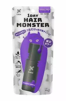 Riese 1DAY Hair Monster Day Hair Midnight Purple 20ml your hair look for just one day Waterproof type Easy to remove with Hair color Floral scent (One