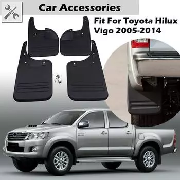 Рифмированные автомобильные брызговики, брызговики, комплект крыльев 2WD, сменные автомобильные аксессуары, пригодные для Toyota Vigo 2005 - Mudguards Type1