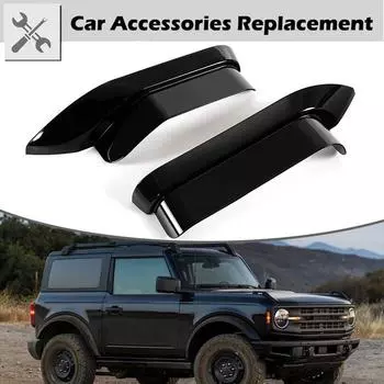 Рифмованный автомобиль, 2 шт., боковое зеркало заднего вида, козырек от дождя, накладка для бровей, автомобильные аксессуары, пригодные для Ford Bronco 2022 2/4 1 Pair