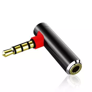 Right Angled L Type Audio Stereo Plug 3.5MM Audio Adapter Headphone Converter Audio Converter золотой