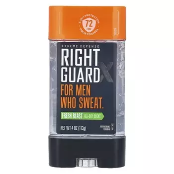 Right Guard, X Extreme Defense, антиперспирант/дезодорант, Fresh Blast, 4 унции (113 г)