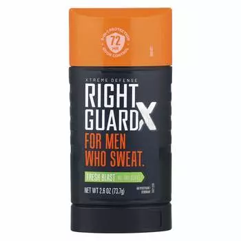Right Guard, X Extreme Defense, антиперспирант/дезодорант, Fresh Blast, 2,6 унции (73,7 г)