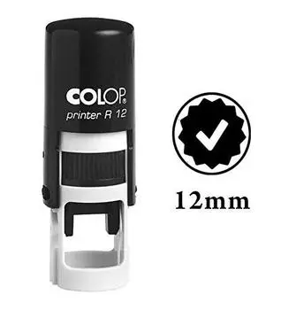 RIGHT MARK Самокрасящий мини-резиновый штамп Colop круглые декоративные штампы для учителей Impression Area: 12 mm