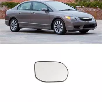 [Right] RH Passenger Side Mirror Glass OE Style Replacement for 06-11 Honda Civic