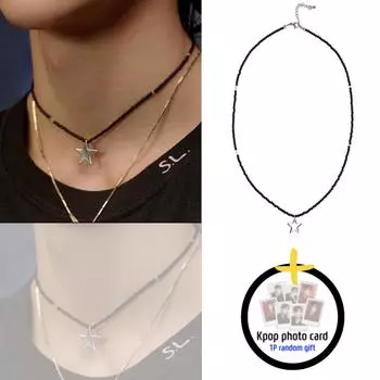 [RIIZE Style] Ожерелье из бисера «Звезда ведра» S