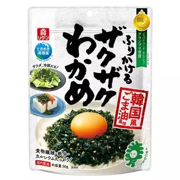Riken Vitamin Furikake Crunchy Wakame со вкусом кунжутного масла по-корейски 50 г