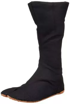 Рикио Файтер Симебуто Блэк Дзикатаби (Широкие икры Таби для улицы) (28,0 Япония / 10 США Мужчины)