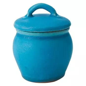 Rikizo Round Jar Jyobi S size Turquoise Blue Diameter x Height 9cm Capacity 120ml Made in Japan 6.5 R-922729