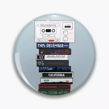 Рикки Монтгомери, альбом, микс-лента, настраиваемая мягкая кнопка, булавка, металлический декор, модная креативная брошь для одежды с героями мультфильмов, женская брошь