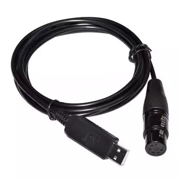 RIKYJIC FT232RL USB в RS485 DMX512 XLR 5-контактный кабель-конвертер для контроллера сценического освещения Freestyler (1,8 метра)