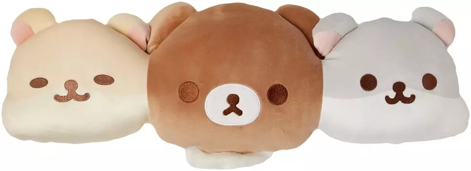 Rilakkuma and Twin cushion MF46201 San-X Dandelion Hamsters 3-row