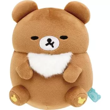 Rilakkuma is Full and Full and Rolling Plush Toy Brown Bear MO66001 H16 x W12 x D10cm San-X Everyone Full Size