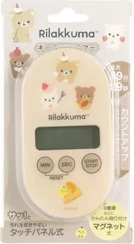 Rilakkuma Kitchen H105 x W55 x D20mm San-X Timer, Pink, EM33602,