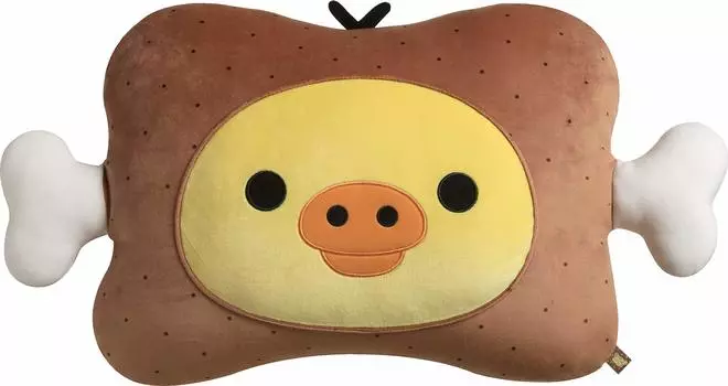 Rilakkuma Super Mochi Mochi Подушка San-X (Кииройтори Дзёмон) Мясная версия.