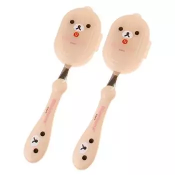 Rilakkuma удобная ложка для лица + мультифутляр, розовый, 2 комплекта