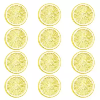 Rimikuru Food Sample Lemon Slice Round Set Fruit Cut Fruit Display Set of (Лимон 12)