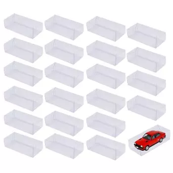 Rimikuru Mini Car Clear Case 200 Piece Set Tomica Case Storage Display Transparent xx (3.0см 4.0см 8.2см)