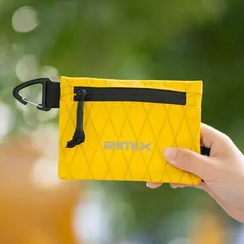 RIMIX Маленький кошелек для монет Износостойкий Компактный Надежный жёлтый