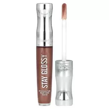Rimmel London, блеск для губ Stay Glossy, 455 пенсов за My Name, 0,18 жидких унций (5,5 мл)