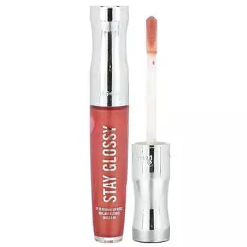 Rimmel London, Блеск для губ Stay Glossy, оттенок 640 All Day Seduction, 0,18 жидких унций (5,5 мл)