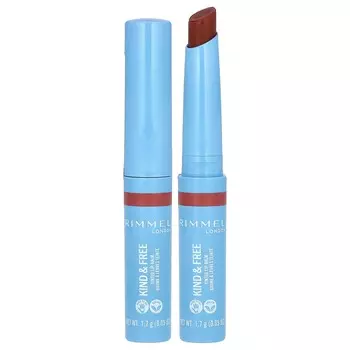 Rimmel London, Kind & Free, бальзам для губ с оттенком, 002 Apricot Beauty, 1,7 г (0,05 унции)