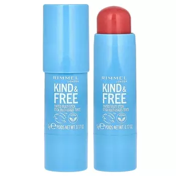 Rimmel London, Kind & Free, тонированная многофункциональная помада, 001 Caramel Dusk, 5 г (0,17 унции)
