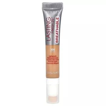 Rimmel London, Lasting Finish 25HR Breathable Concealer, 300 Medium, 0,23 жидких унций (7 мл)