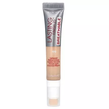 Rimmel London, Lasting Finish 25HR Breathable Concealer, 100 пар, 0,23 жидких унций (7 мл)