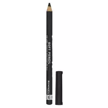Rimmel London, мягкий карандаш для глаз, 061 Jet Black, 1,2 г (0,04 унции)