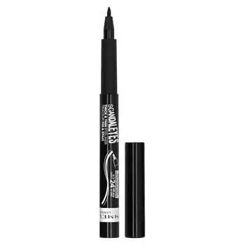 Rimmel London, Scandaleyes, Chic & Thin Eyeliner, 001 Black, 1,1 мл (0,0367 жидких унций)
