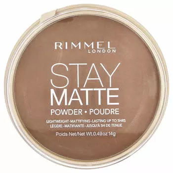 Rimmel London, Stay Matte, легкая матирующая пудра, 031 Pecan, 0,49 унции (14 г)