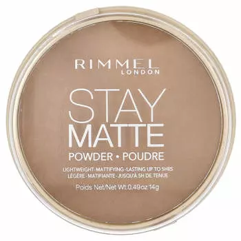 Rimmel London, Stay Matte, легкая матирующая пудра, 016 Deep Beige, 0,49 унции (14 г)